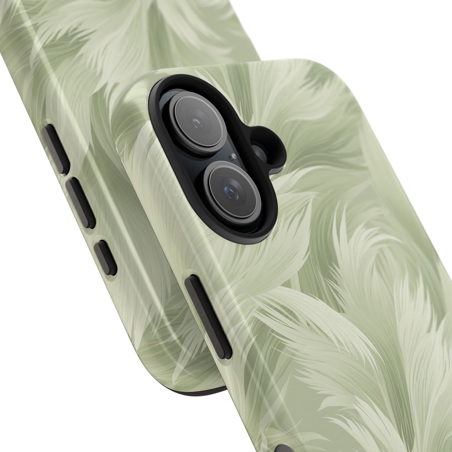 Feathered Sage Green Abstract iPhone Case | Sole Artist Studio