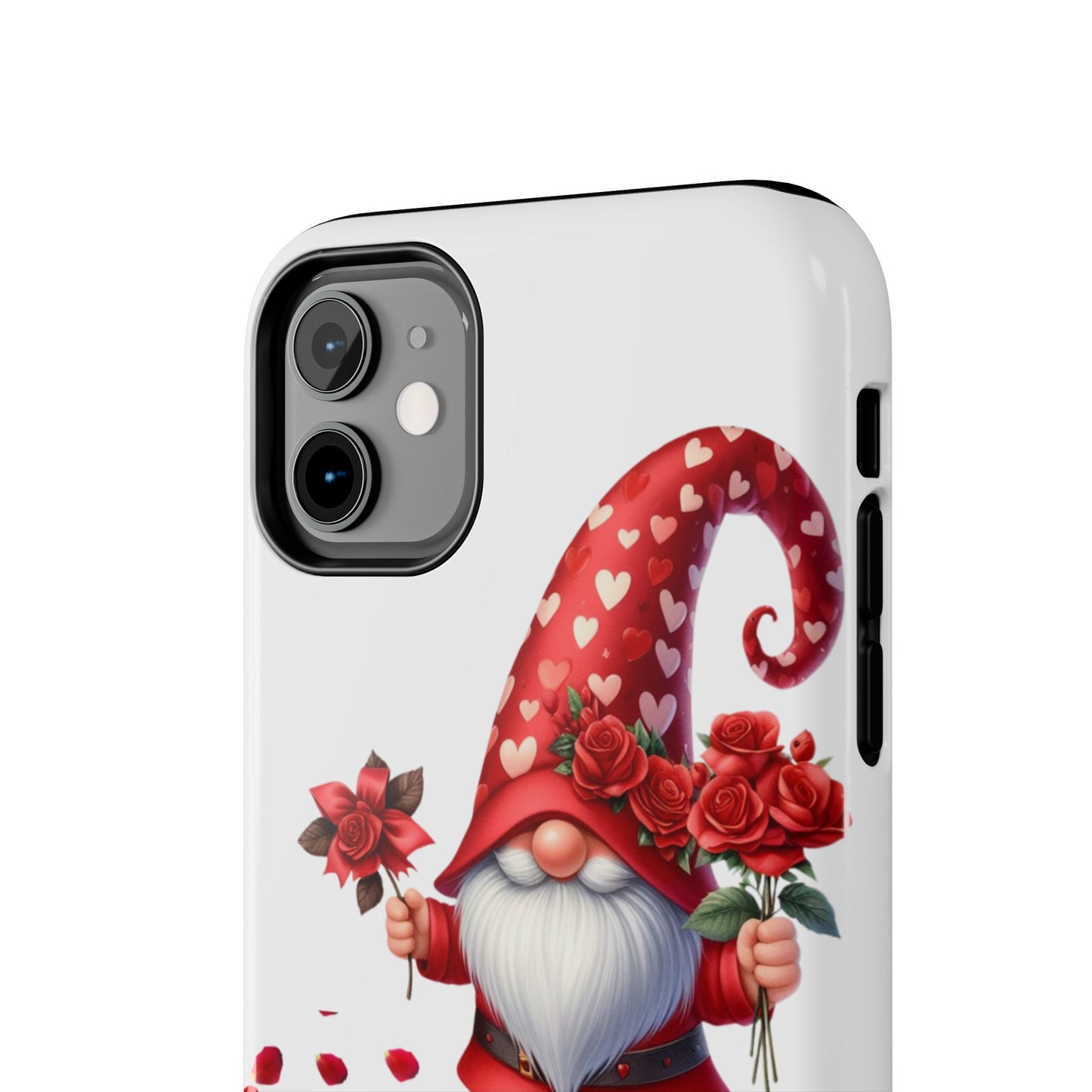 Gnome With Roses Valentine iPhone Case | Sole Artist Studio