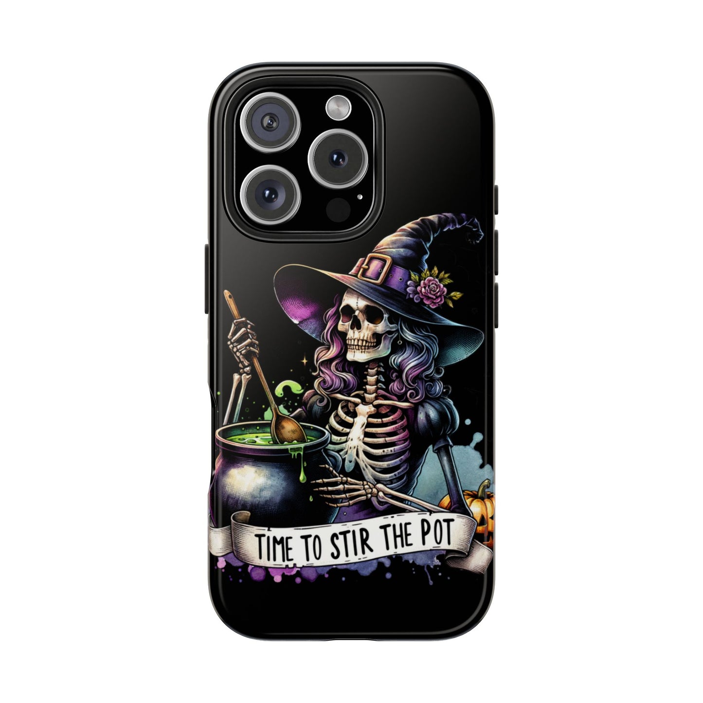 Time to stir the pot, Halloween themed Phone case- iPhone compatible Models 11-16