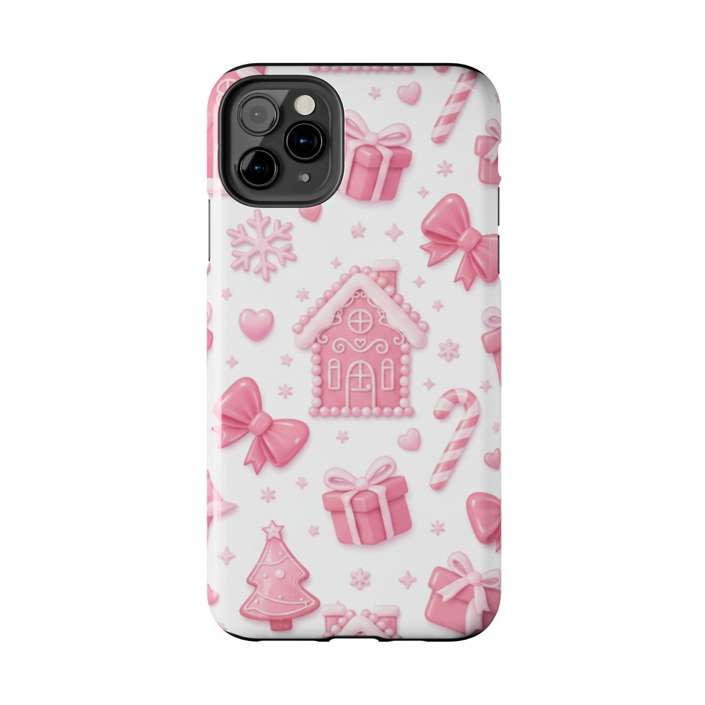 Pink Gingerbread Christmas iPhone Case | Sole Artist Studio