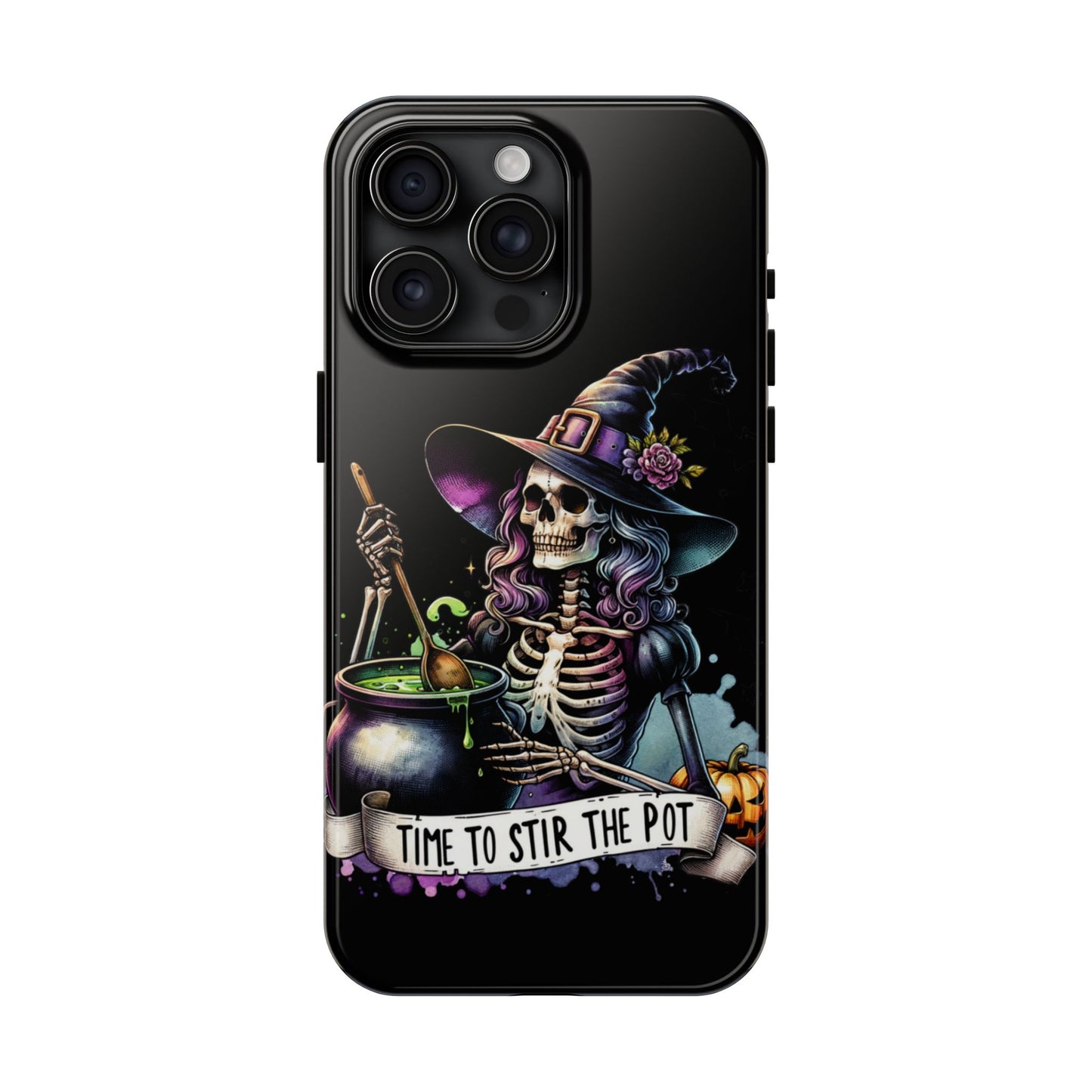 Time to stir the pot, Halloween themed Phone case- iPhone compatible Models 11-16