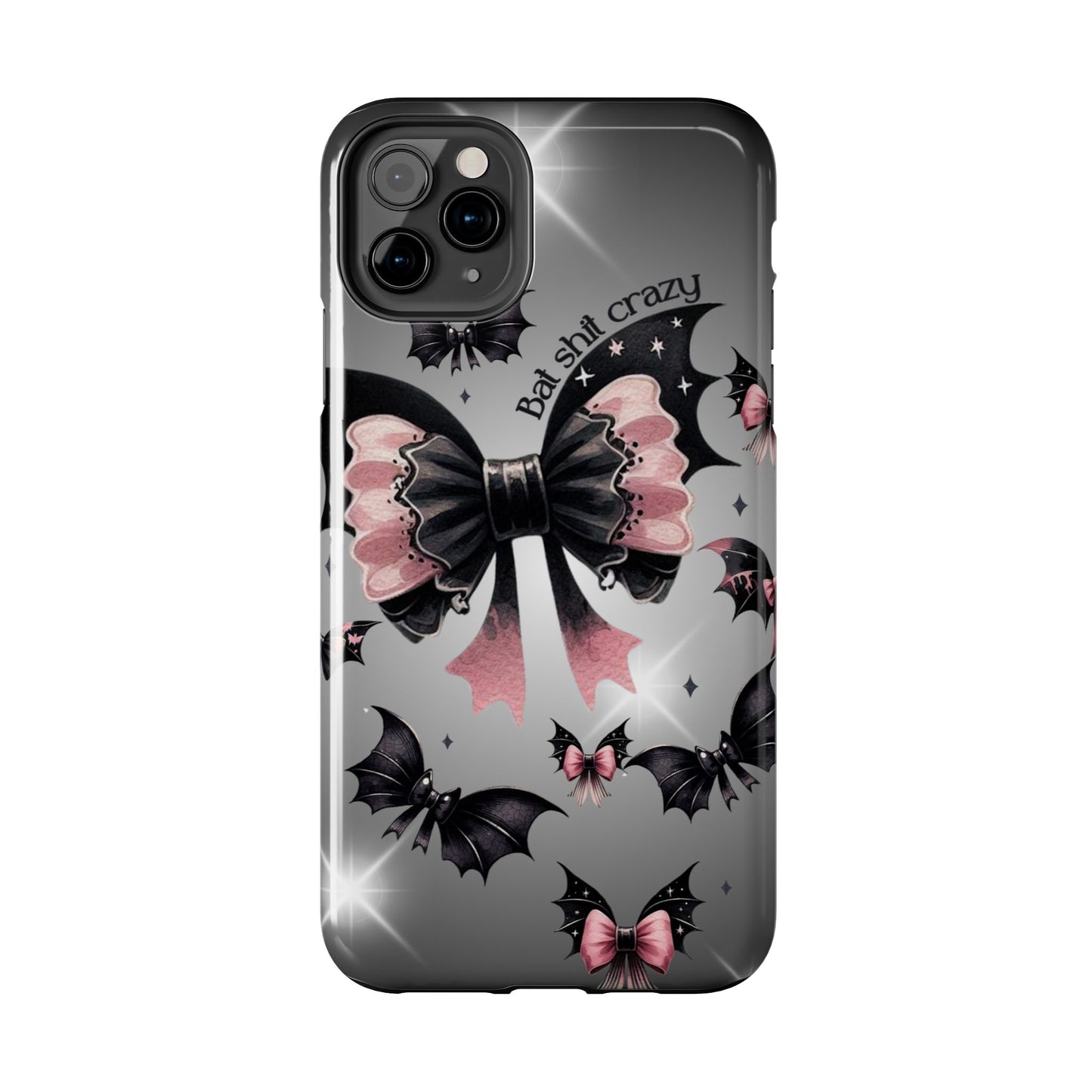Bat Shit Crazy- Halloween themed Phone case- iPhone compatible Models 11-16