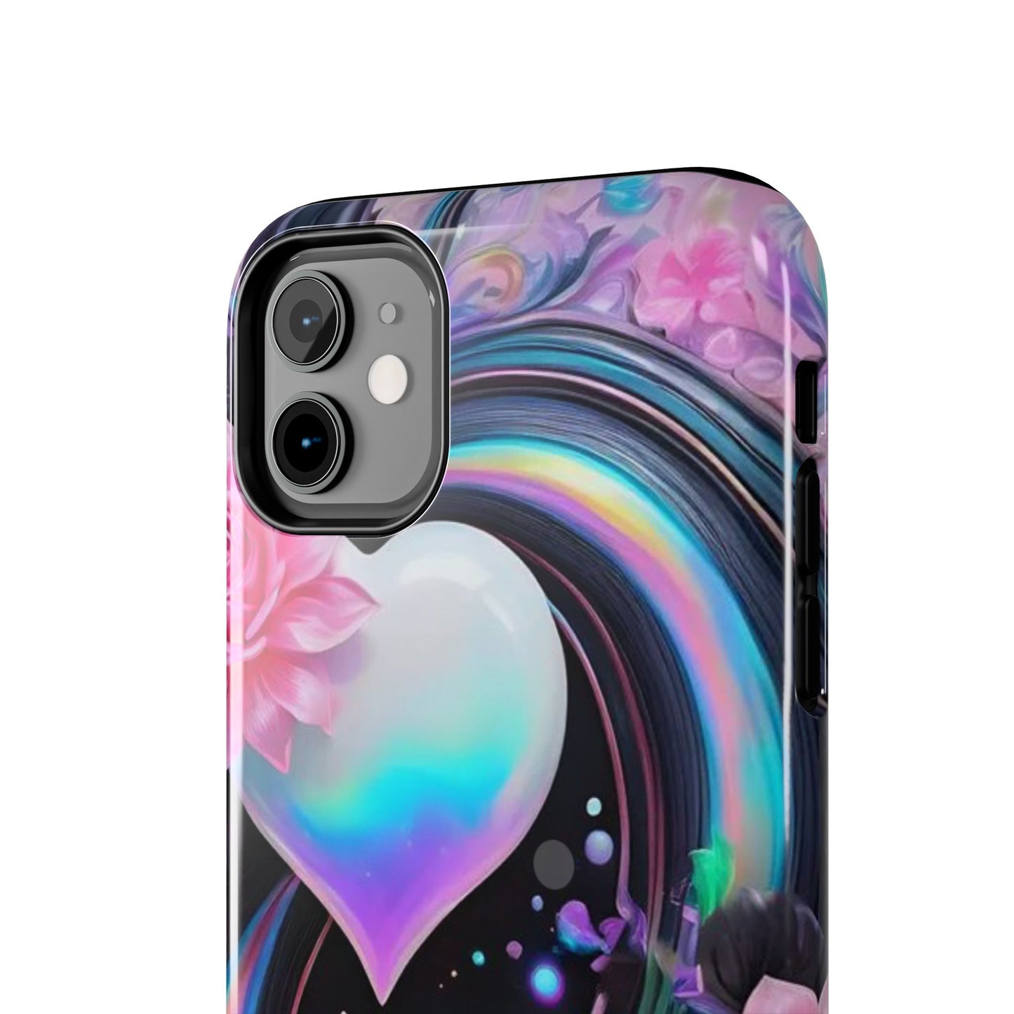 Floral Hearts & Rainbows iPhone Case | Sole Artist Studio