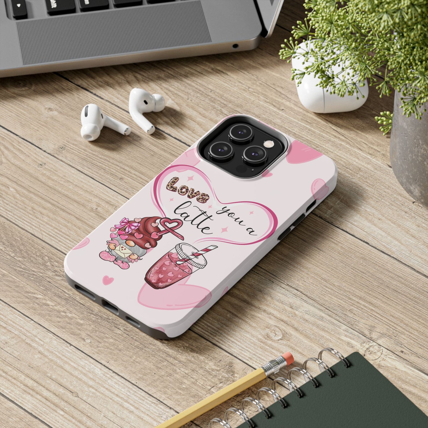 Love you a latte-Valentines day iPhone case- Romantic & stylish design