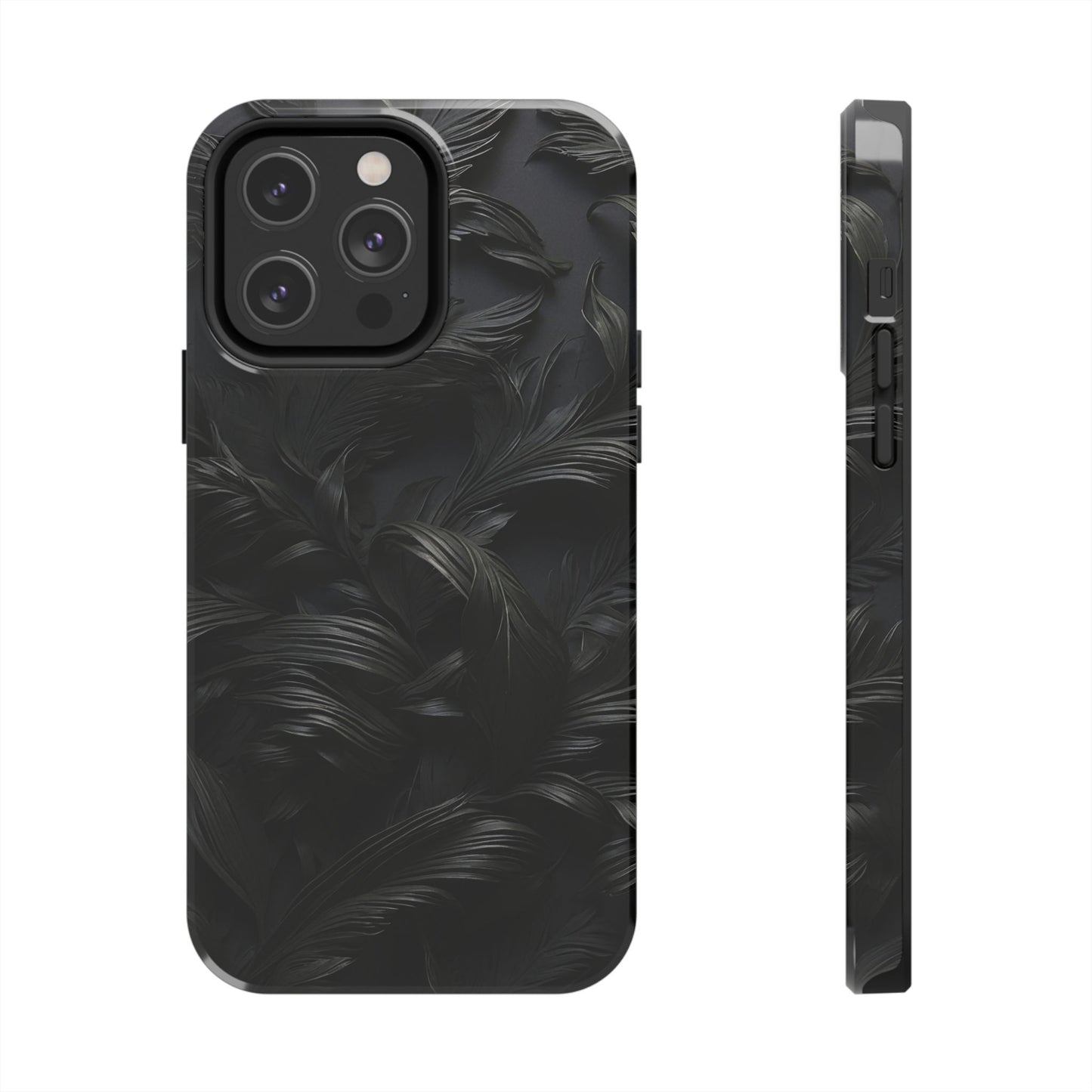 Black Engraved Gothic Abstract iPhone Case | Sole Artist Studio