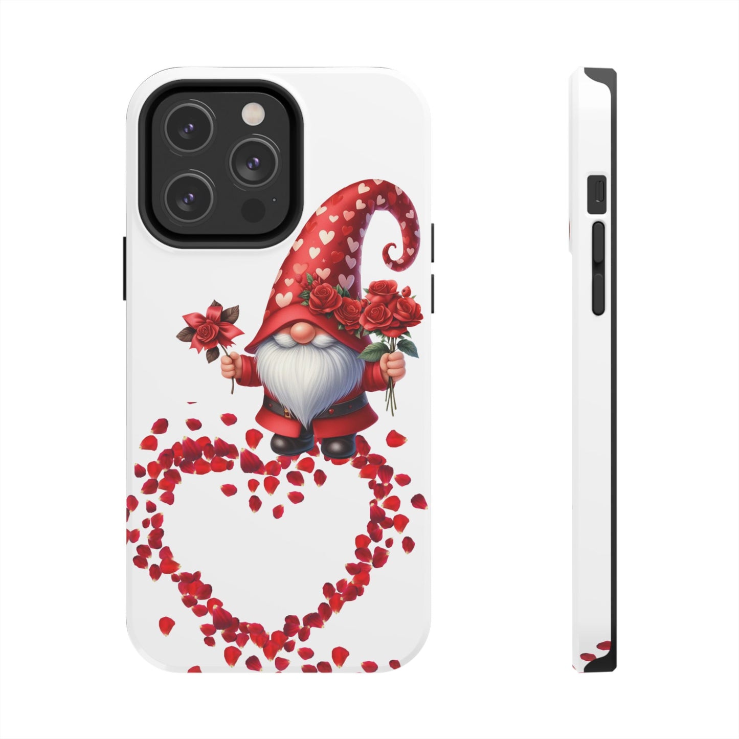 Gnome With Roses Valentine iPhone Case | Sole Artist Studio