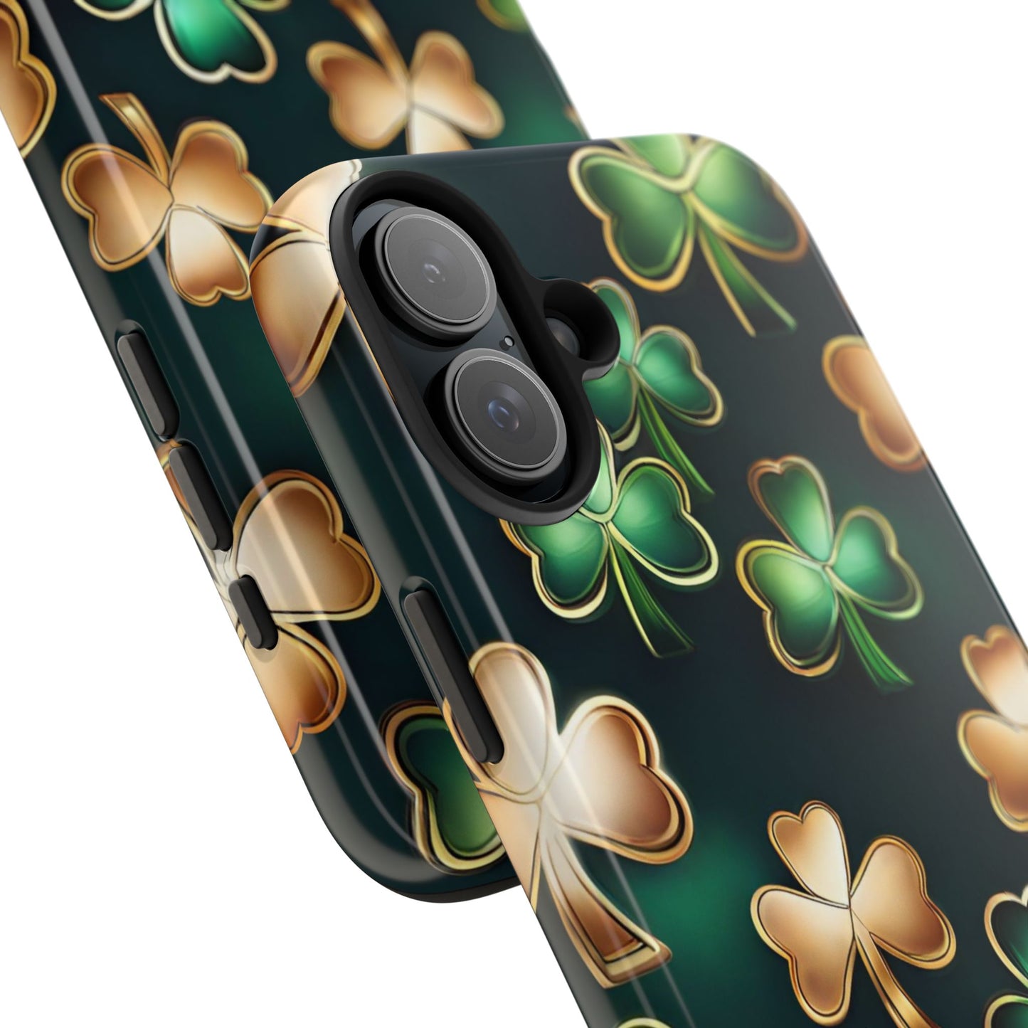 Green & Gold Shamrocks iPhone Case | Sole Artist Studio