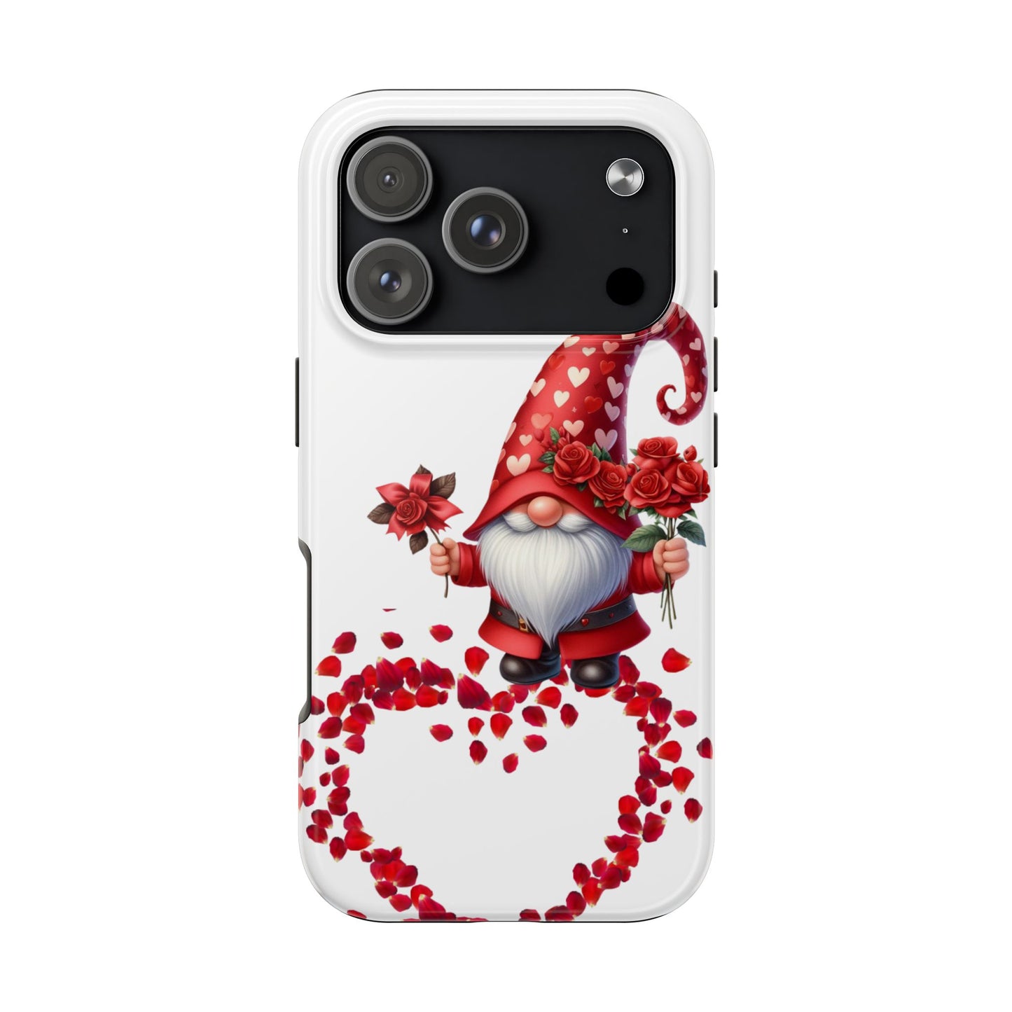 Gnome With Roses Valentine iPhone Case | Sole Artist Studio