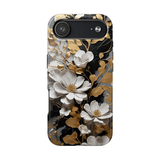 Black & Gold Floral iPhone Case | Sole Artist Studio