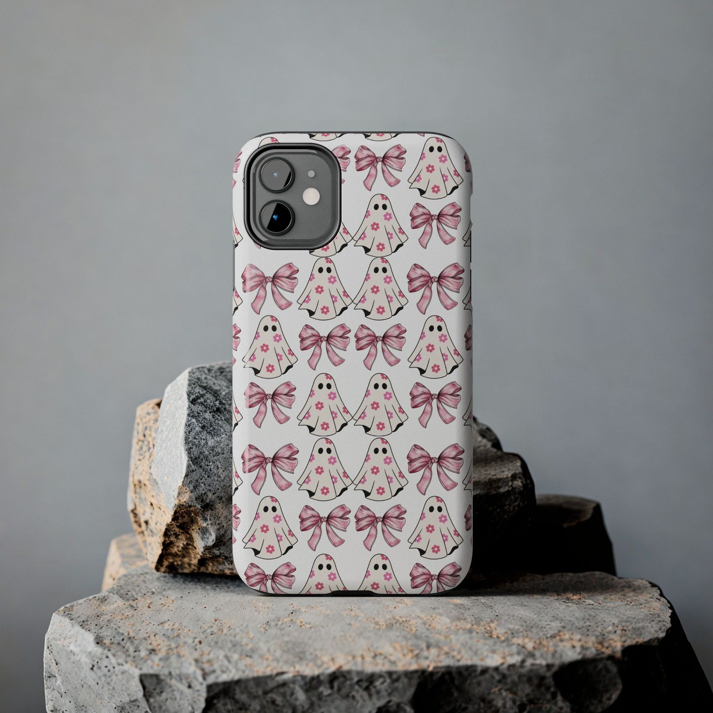 Ghostly Pink  Halloween themed iPhone case Models 11-15