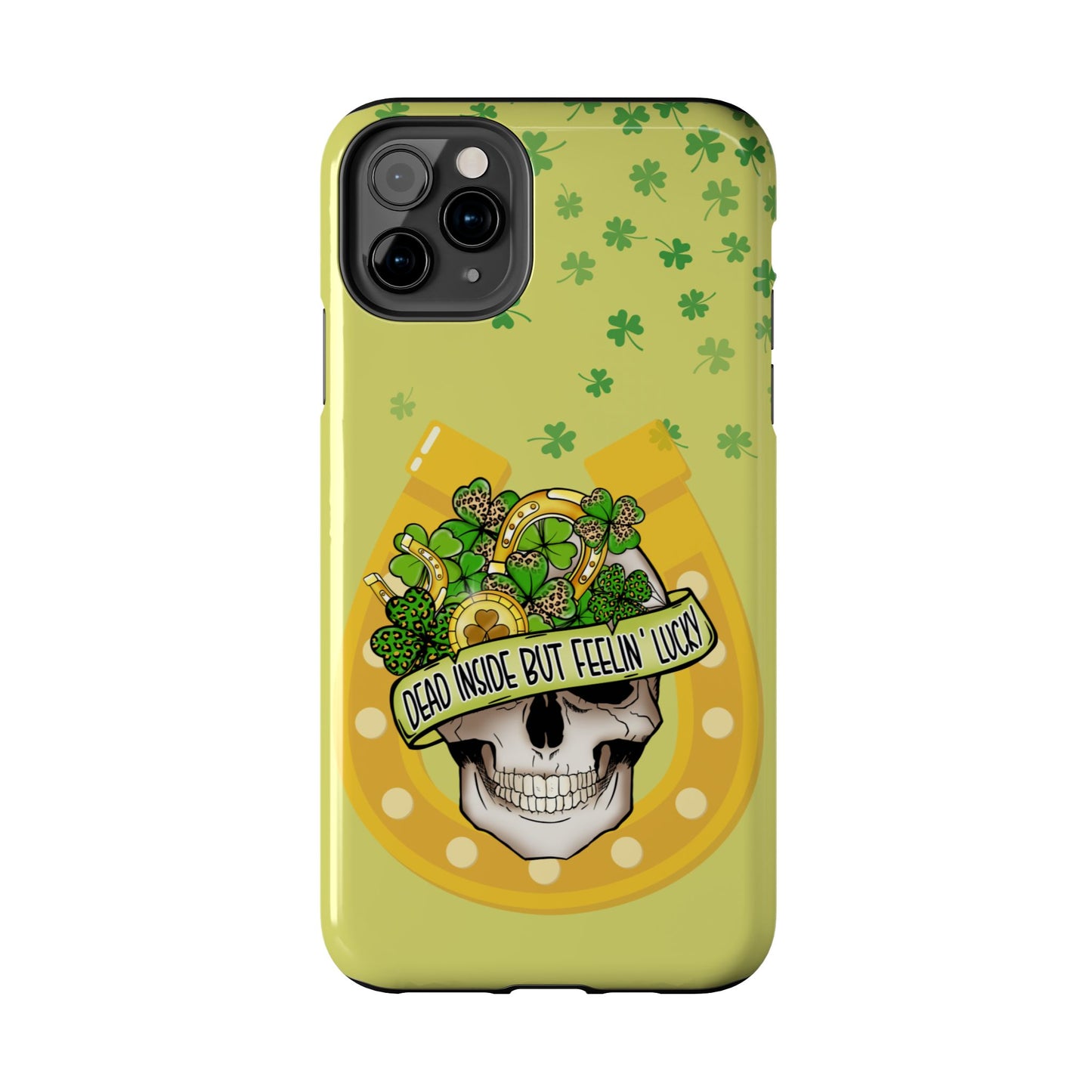 Dead Inside but Feeling Lucky St. Patrick’s Day iPhone Case | Sole Artist Studio