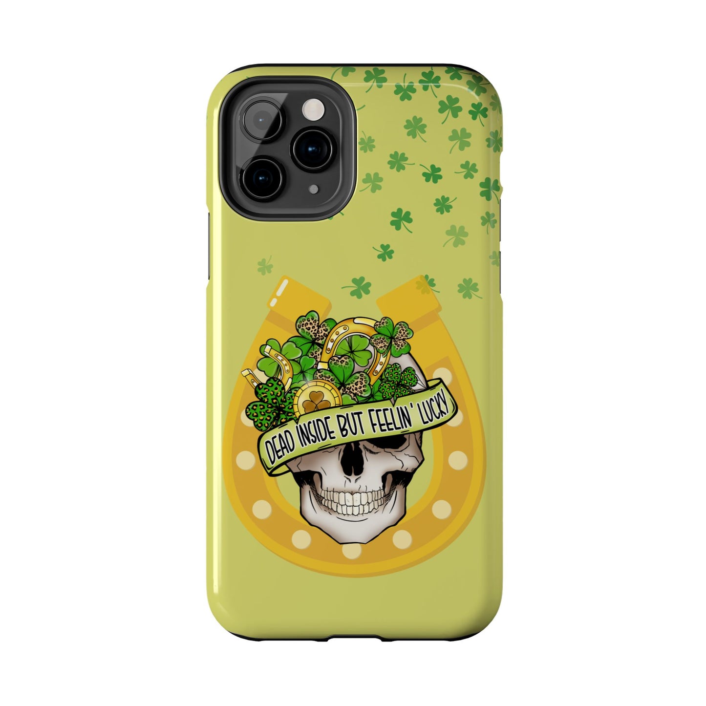 Dead Inside but Feeling Lucky St. Patrick’s Day iPhone Case | Sole Artist Studio