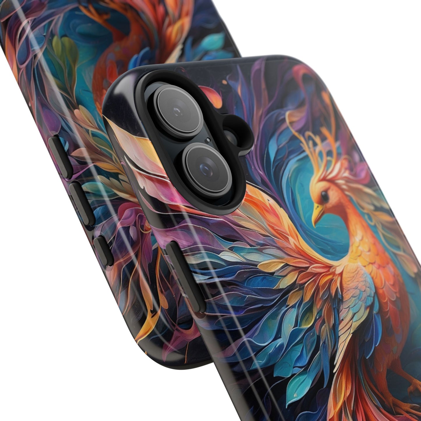 Colorful phoenix phone case-Compatible with iPhone models