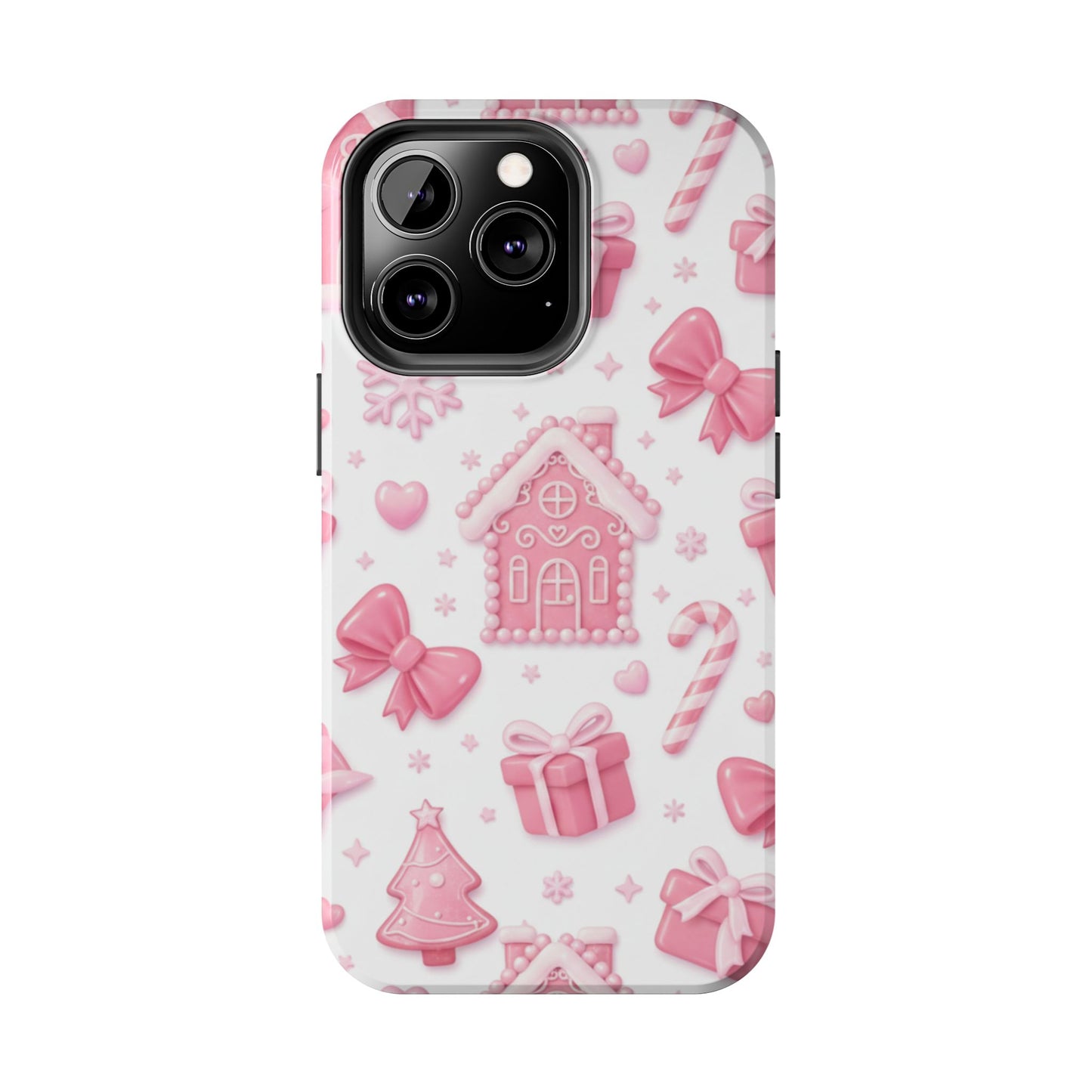 Pink Gingerbread Christmas iPhone Case | Sole Artist Studio