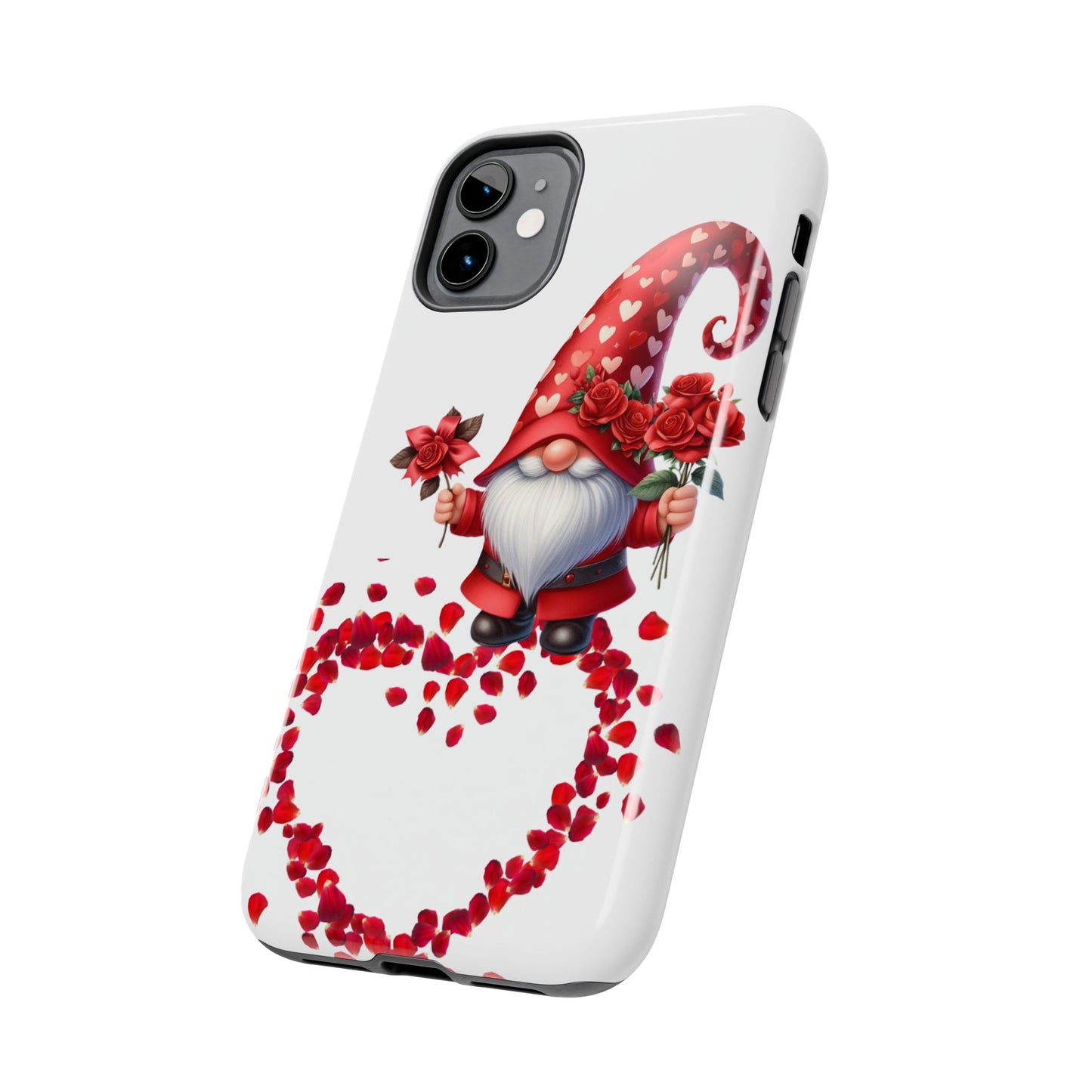 Gnome With Roses Valentine iPhone Case | Sole Artist Studio