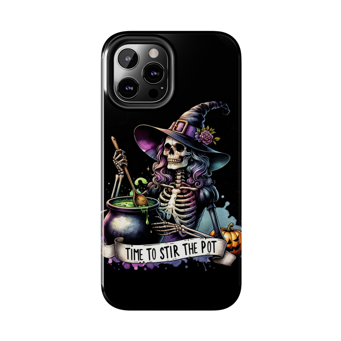 Time to stir the pot, Halloween themed Phone case- iPhone compatible Models 11-16