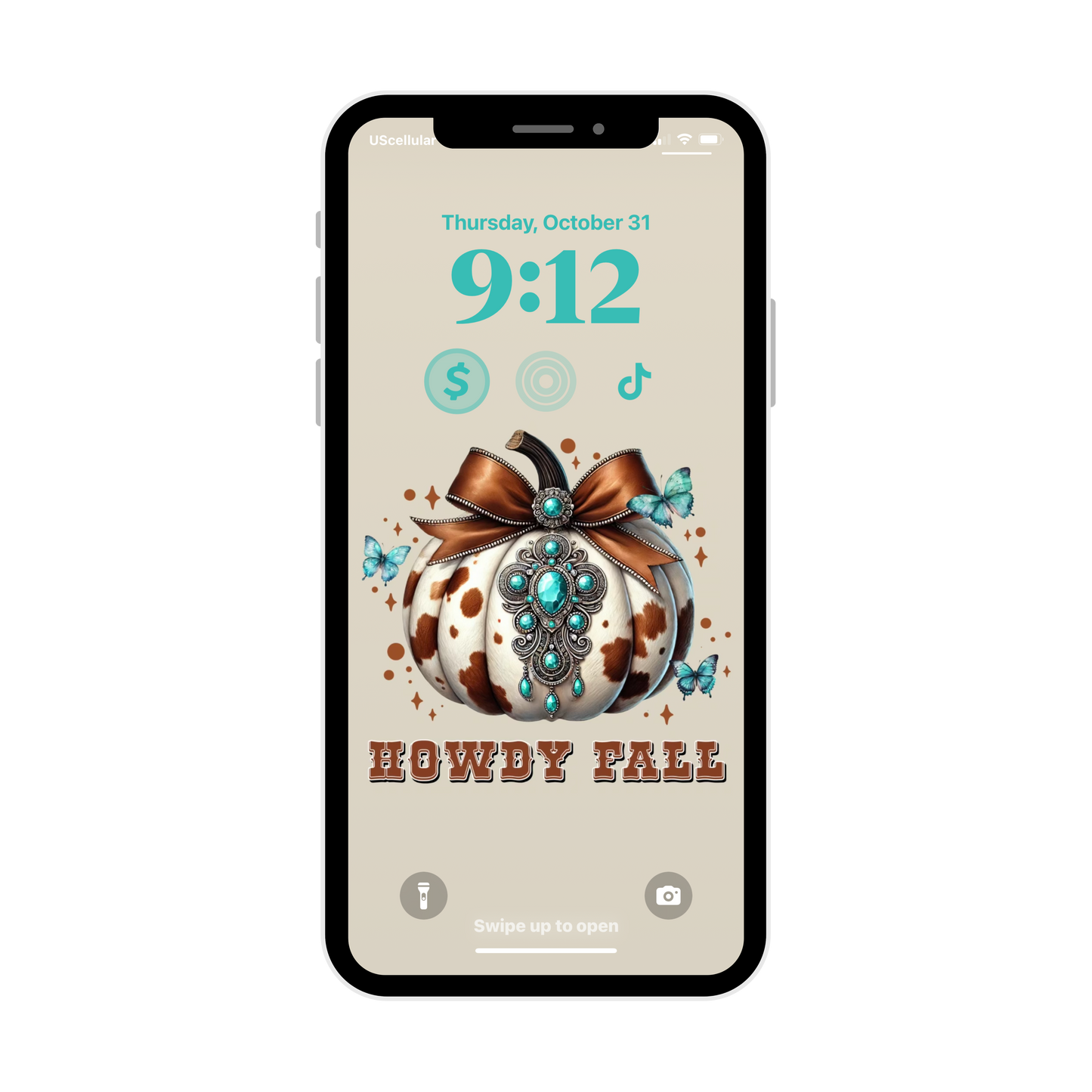 Howdy Fall iPhone wallpaper iPhone lock screen art digital download