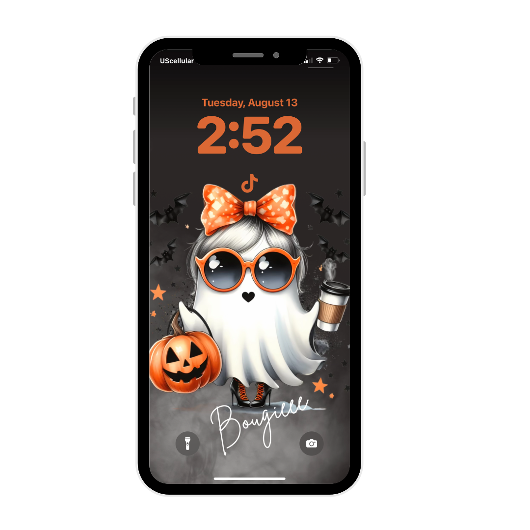 Bougie ghost iPhone wallpaper iPhone lock screen art digital download
