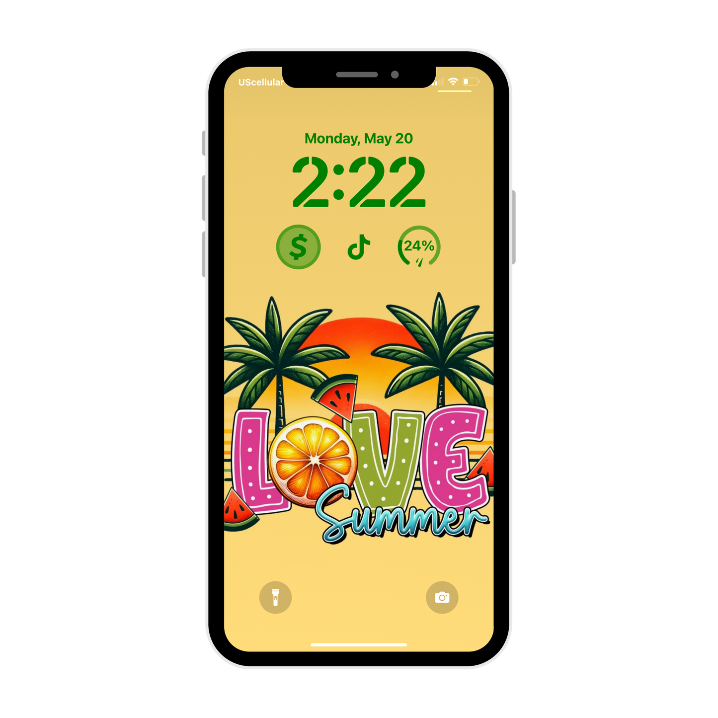Love summer phone wallpaper iPhone lock screen art digital download