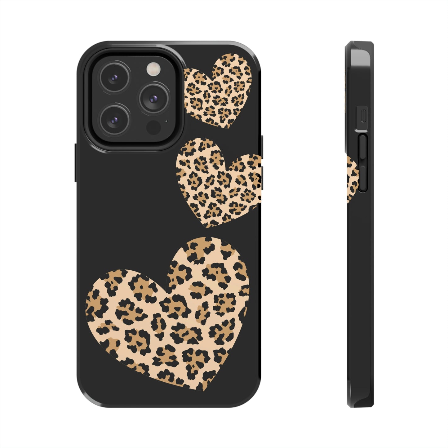 leopard hearts/ Tough IPhone Case/ Hearts