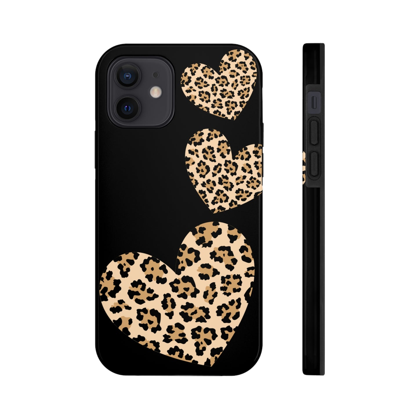leopard hearts/ Tough IPhone Case/ Hearts