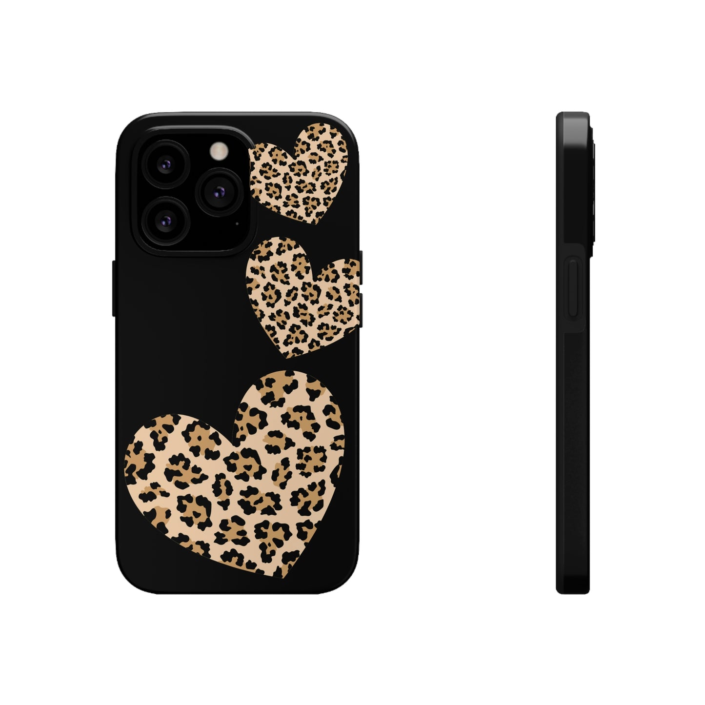 leopard hearts/ Tough IPhone Case/ Hearts