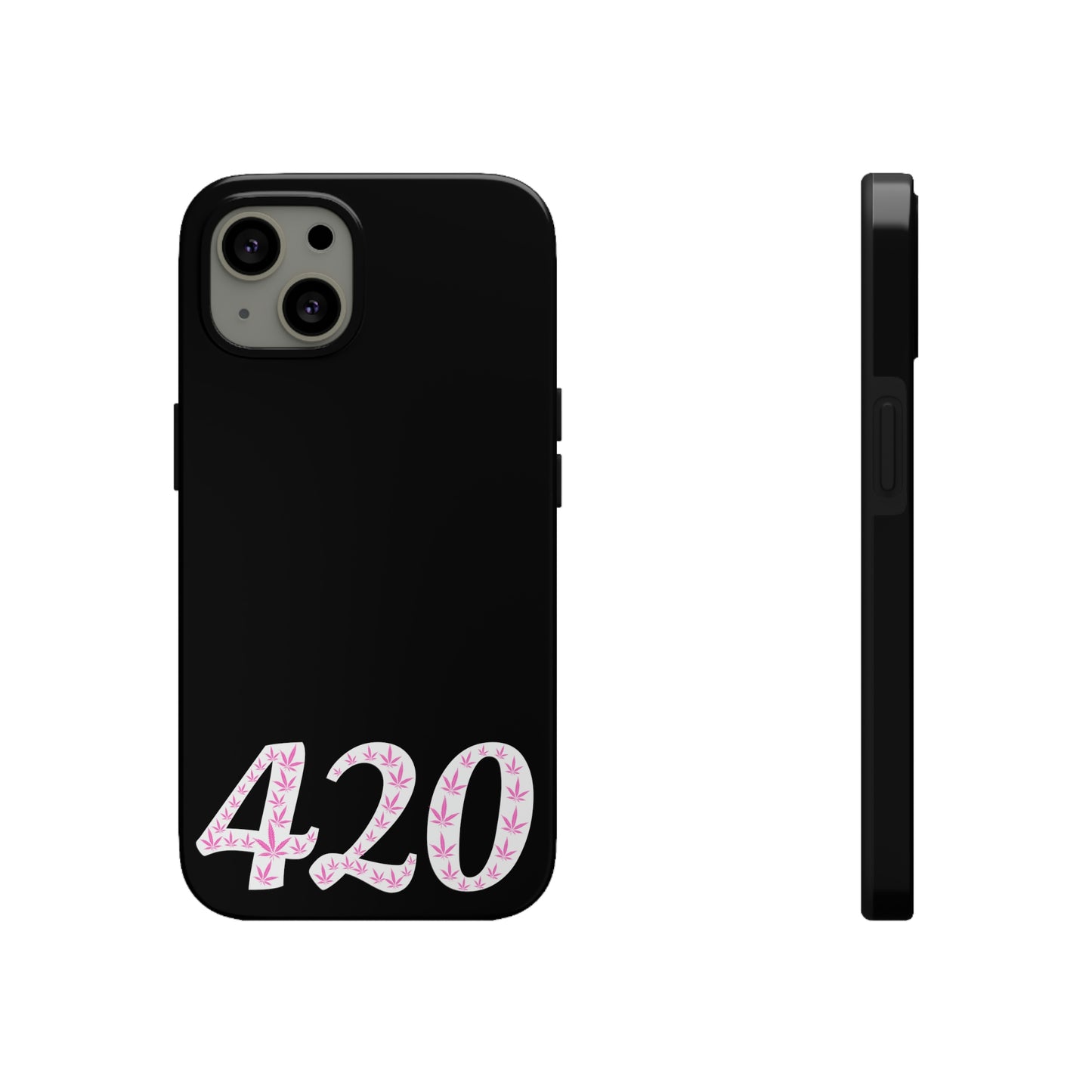 420 pink pot leaf Tough IPhone Cases, Case-Mate