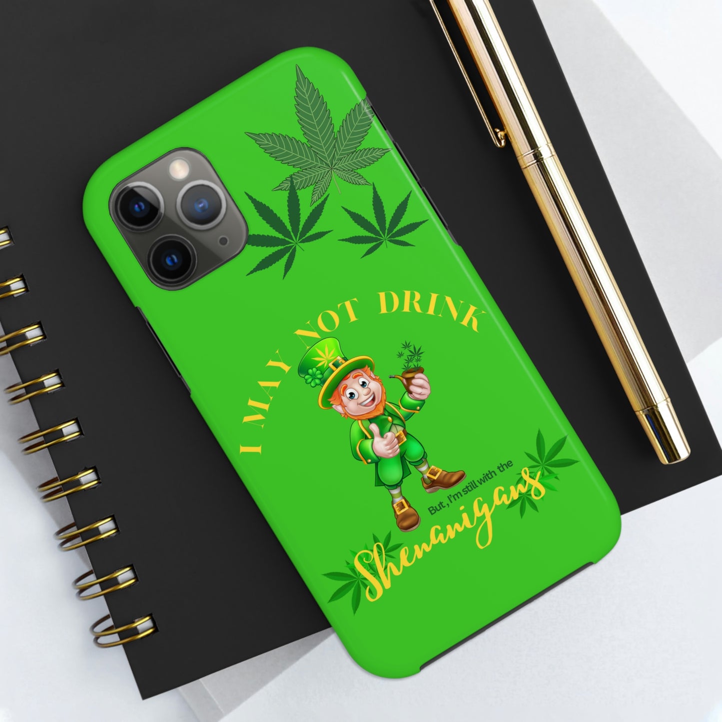 Hemp leprechaun Tough IPhone Cases, Case-Mate