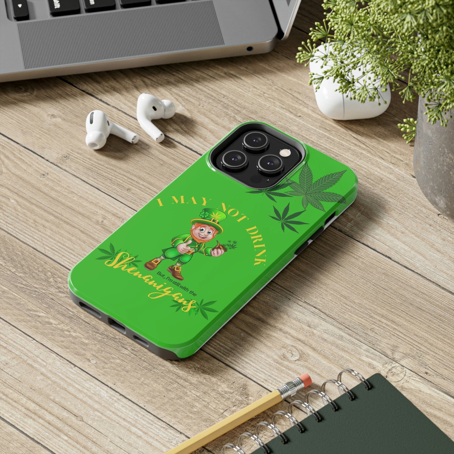 Hemp leprechaun Tough IPhone Cases, Case-Mate