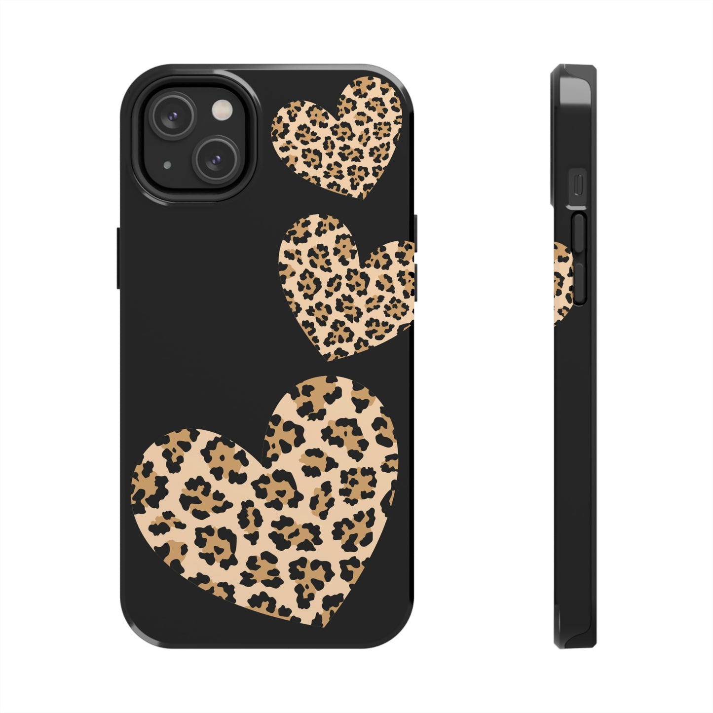 leopard hearts/ Tough IPhone Case/ Hearts