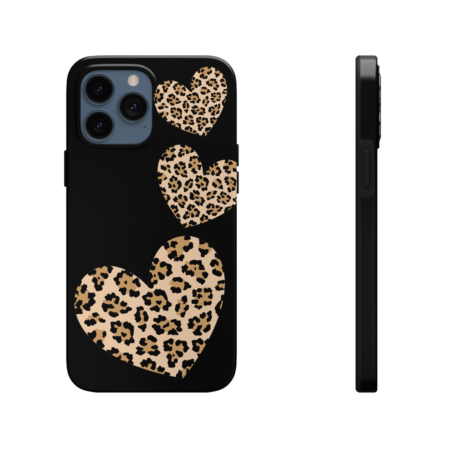 leopard hearts/ Tough IPhone Case/ Hearts