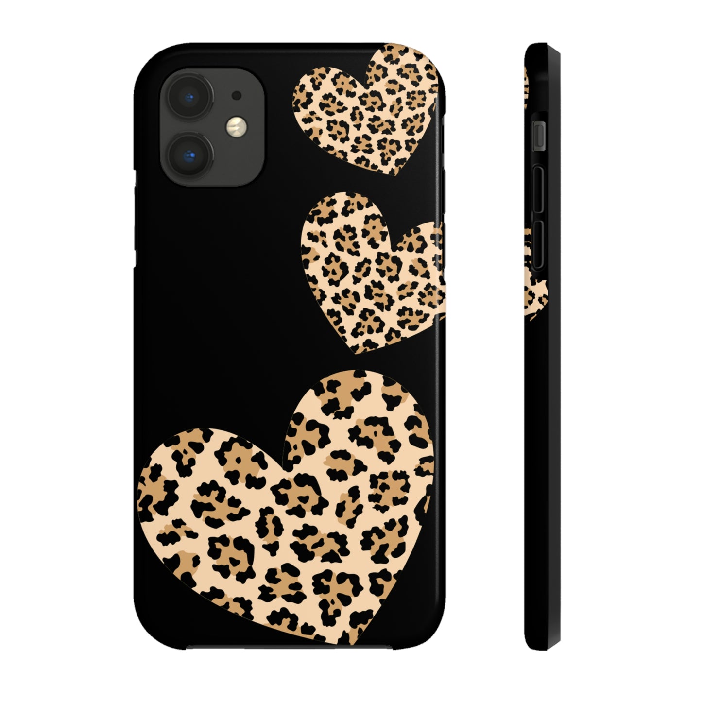 leopard hearts/ Tough IPhone Case/ Hearts