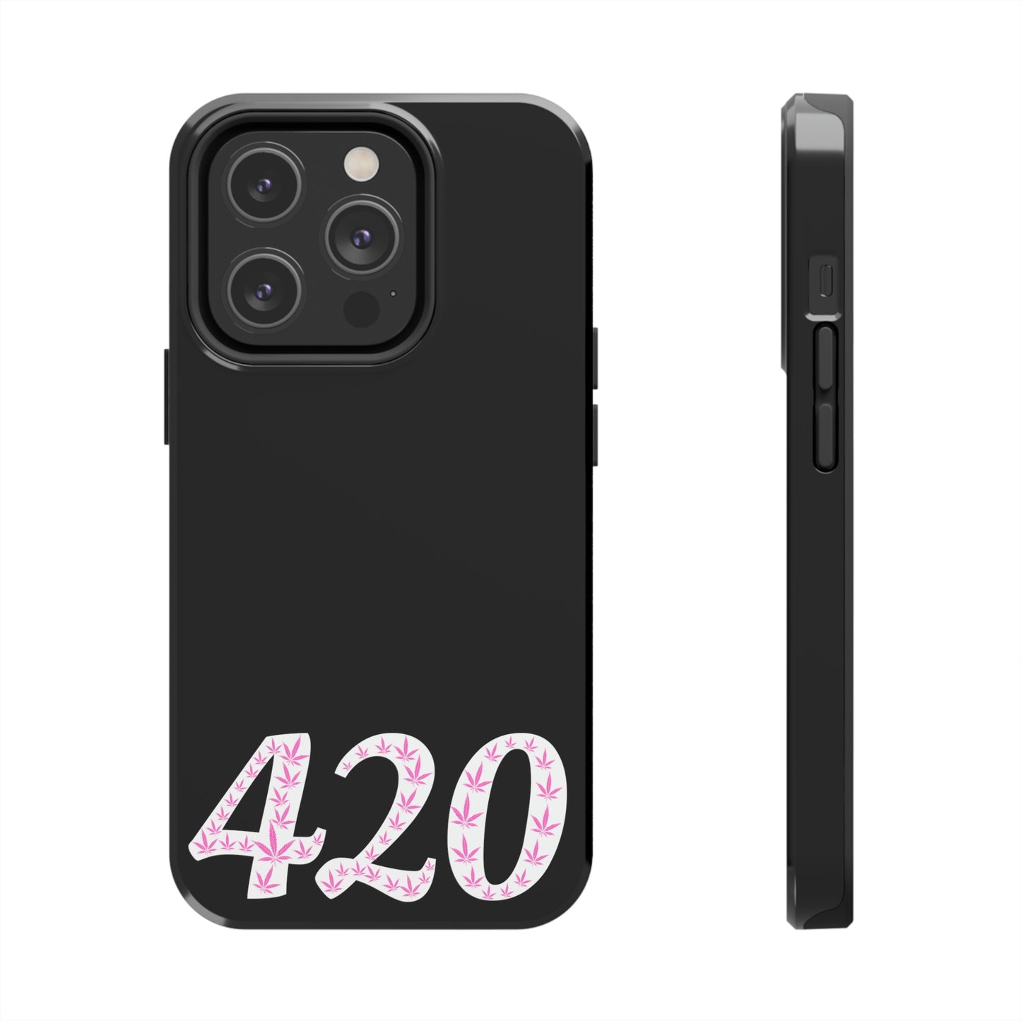 420 pink pot leaf Tough IPhone Cases, Case-Mate