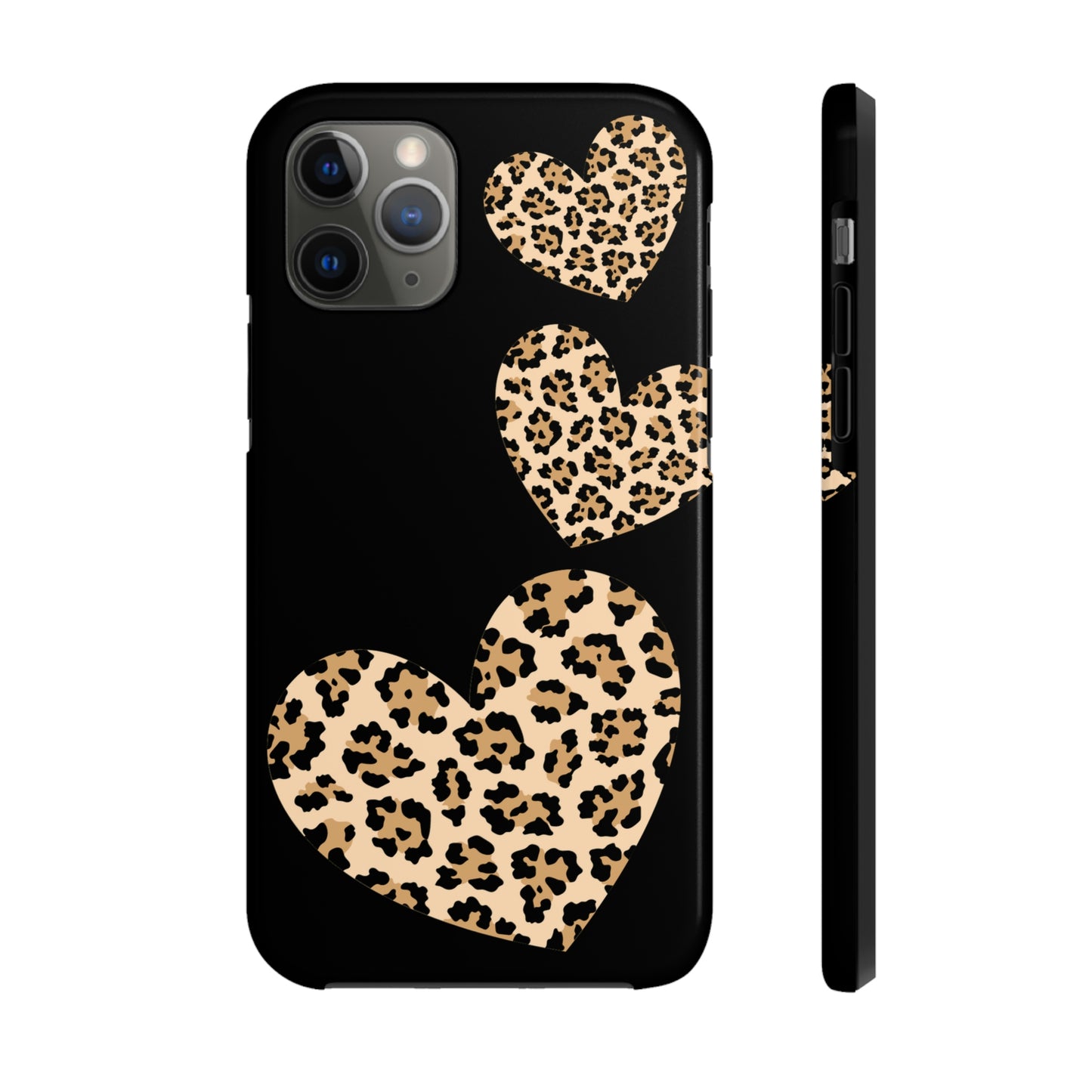 leopard hearts/ Tough IPhone Case/ Hearts