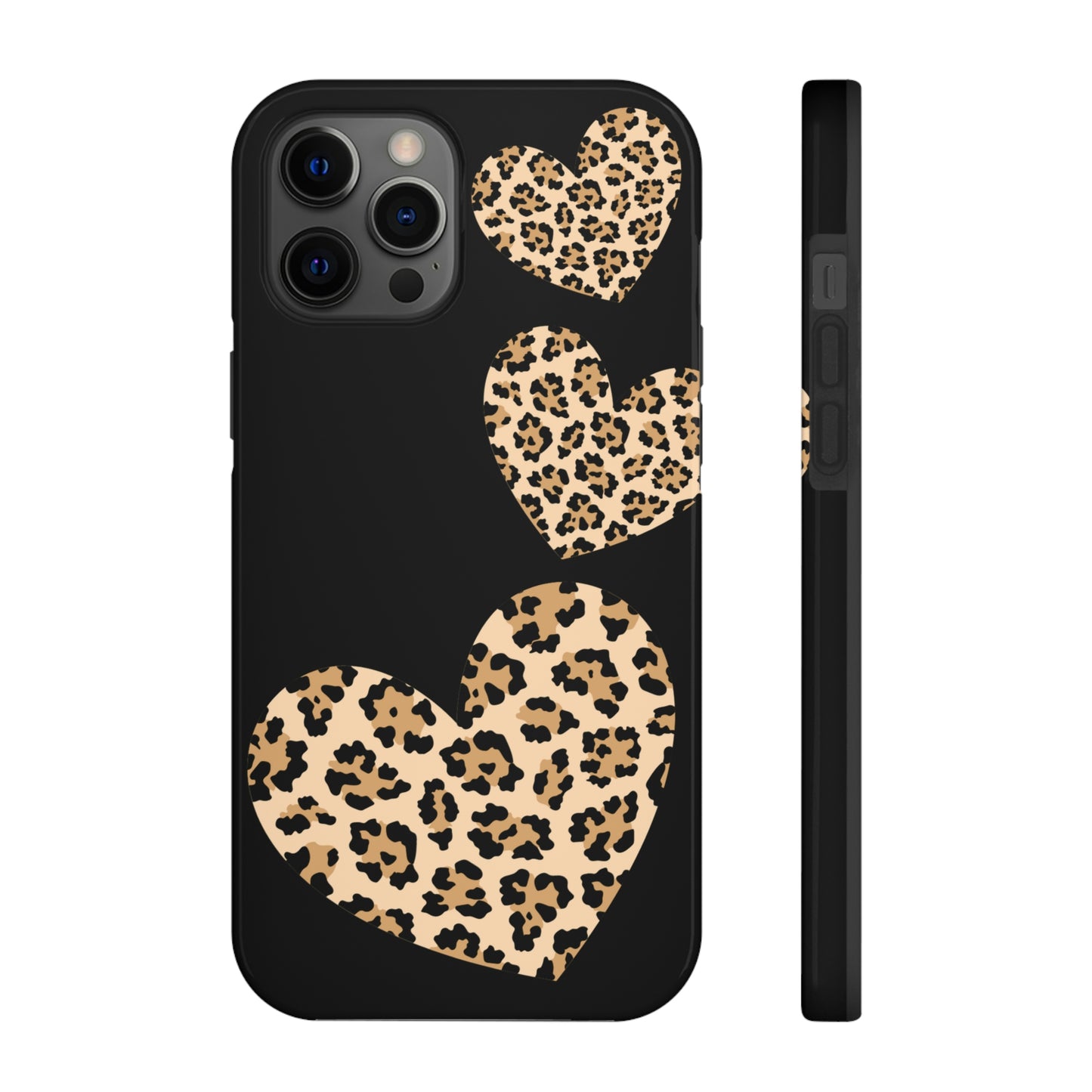 leopard hearts/ Tough IPhone Case/ Hearts