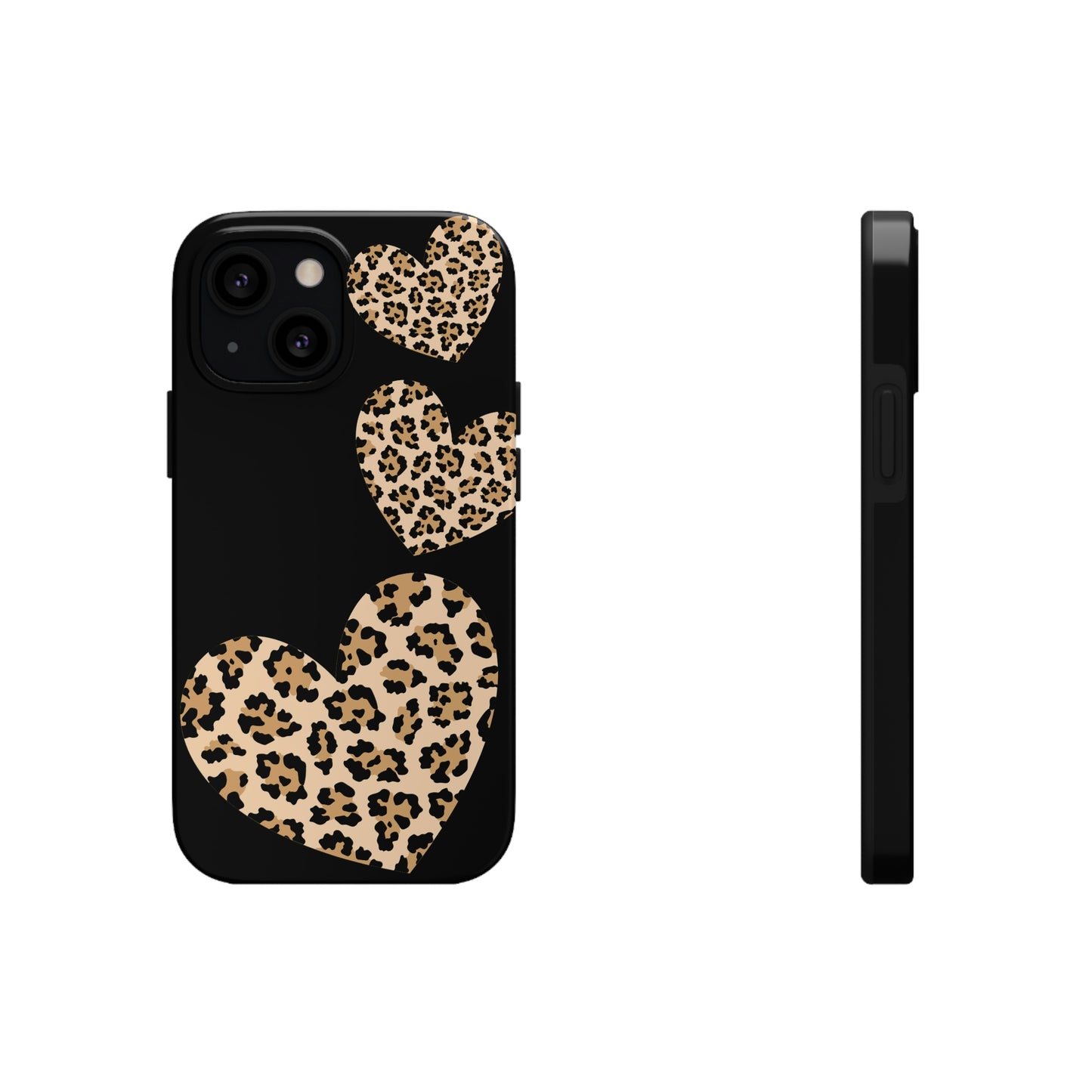 leopard hearts/ Tough IPhone Case/ Hearts