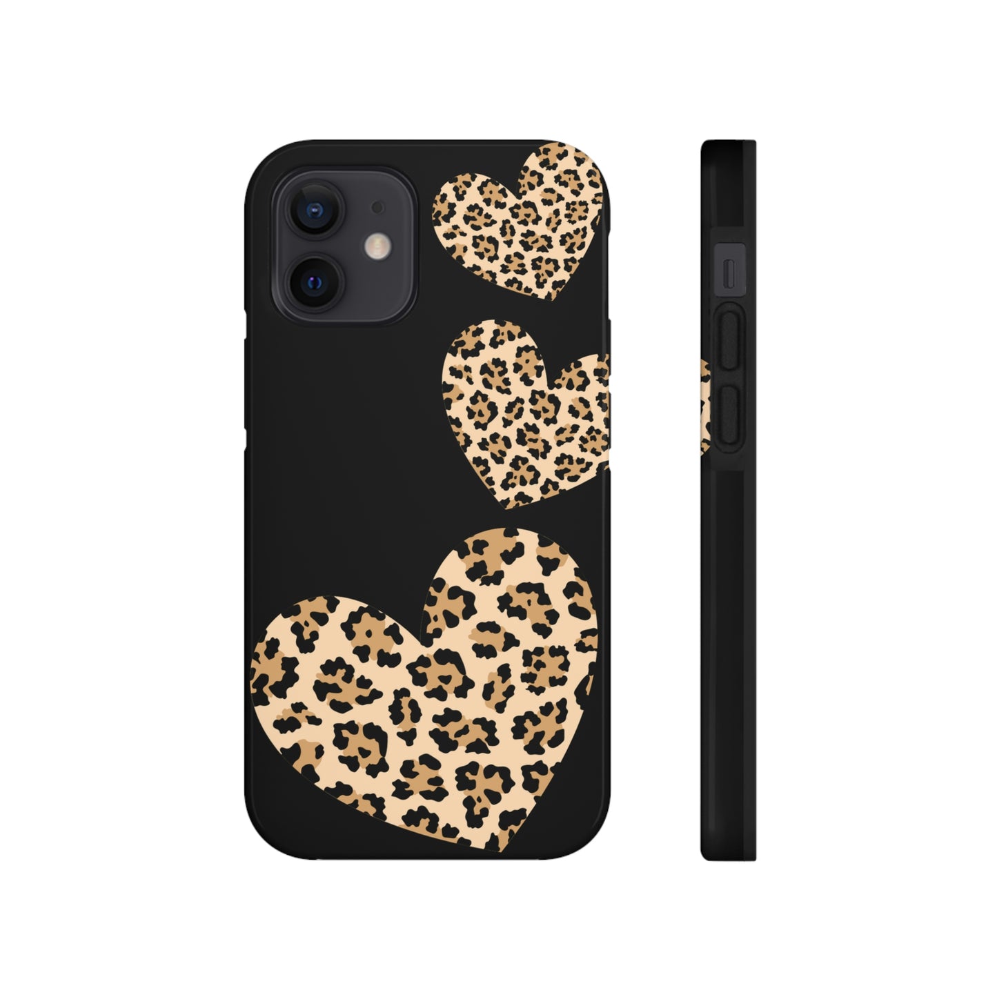 leopard hearts/ Tough IPhone Case/ Hearts