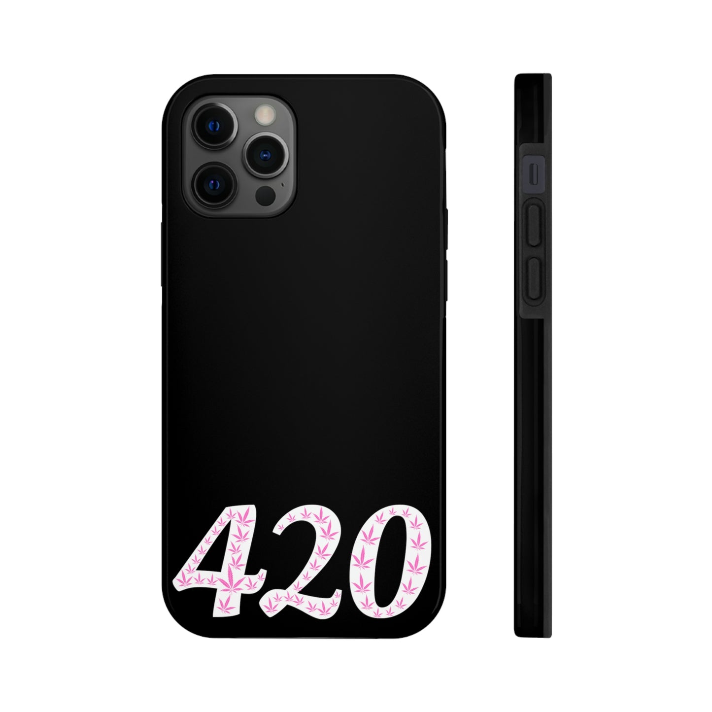 420 pink pot leaf Tough IPhone Cases, Case-Mate